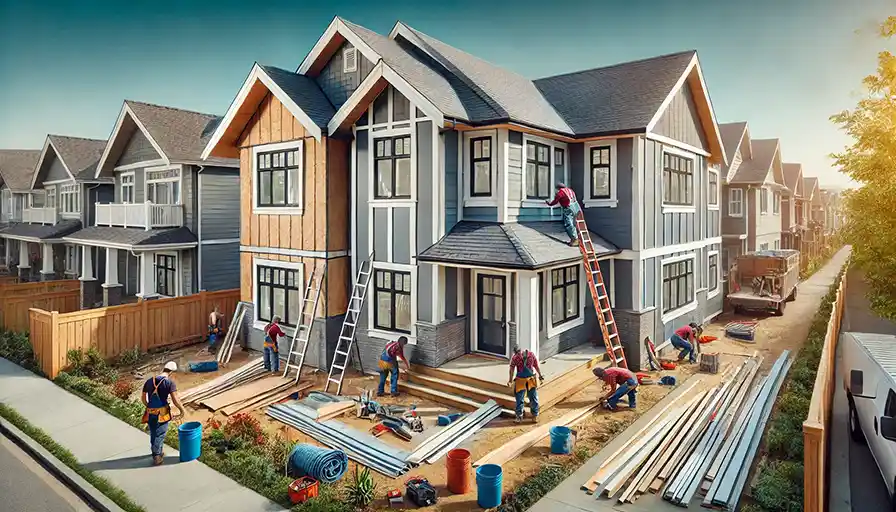 Expertly completed exterior renovation project by Edmonton siding specialists, blending style with durability.